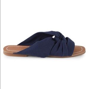 NEW Splendid Alannis Knotted Slides Navy Sz 7.5